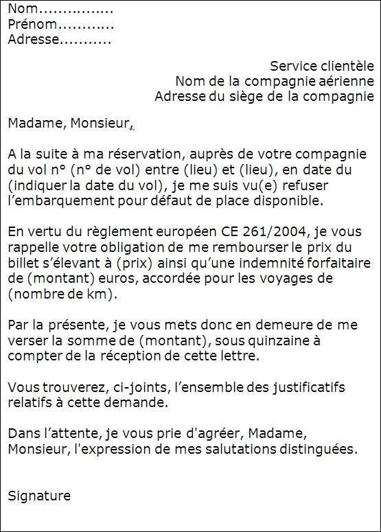 lettre-relamation-surbooking